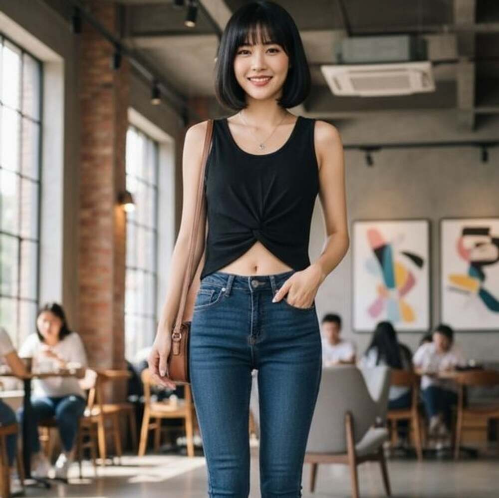 Shein Black Crop Top